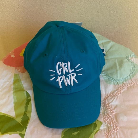 Dalix Accessories Nwt Dalix Teal Girl Power Hat Poshmark